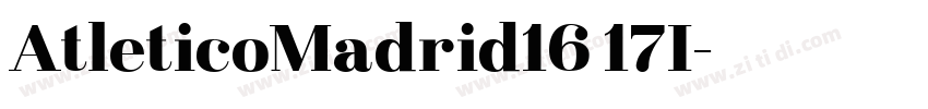 AtleticoMadrid16 17I字体转换
